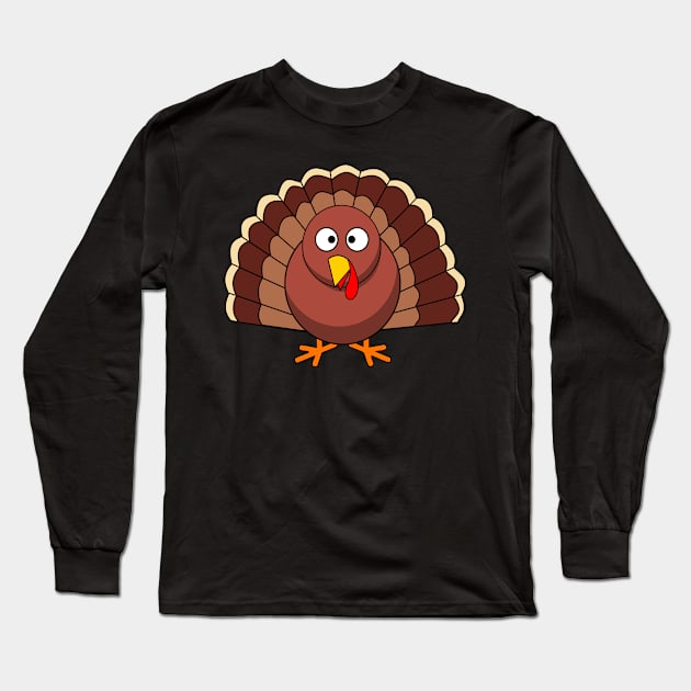 Happy Thanksgiving Turkey Long Sleeve T-Shirt by holidaystore